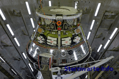 Bild Orion Raumschiff Endkontrolle